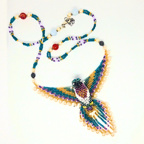 Song of Renewal Hummingbird Necklace